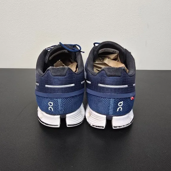 On Shoes Mens Size 10 Midnight Blue Cloud 5 Performance Running Run Gym Logo