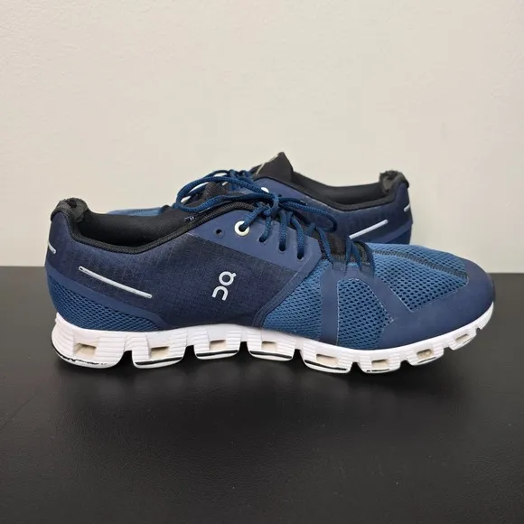 On Shoes Mens Size 10 Midnight Blue Cloud 5 Performance Running Run Gym Logo