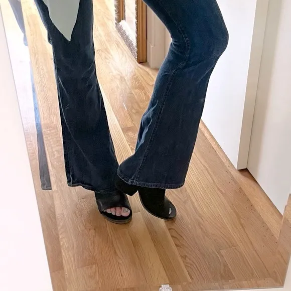 OTBT Black Heeled Mules