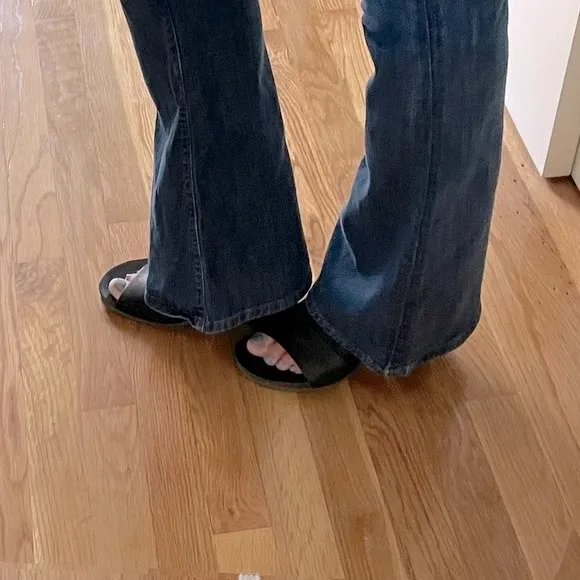 OTBT Black Heeled Mules