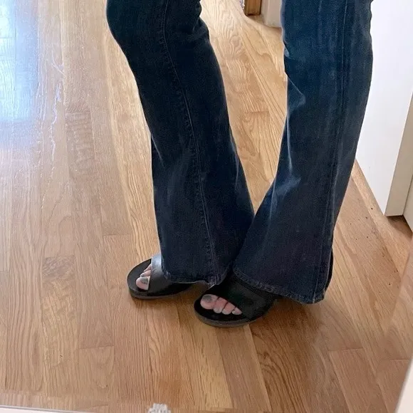 OTBT Black Heeled Mules