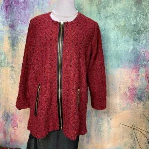 📌Peck &amp; Peck knitted long Jacket with Gold Thread