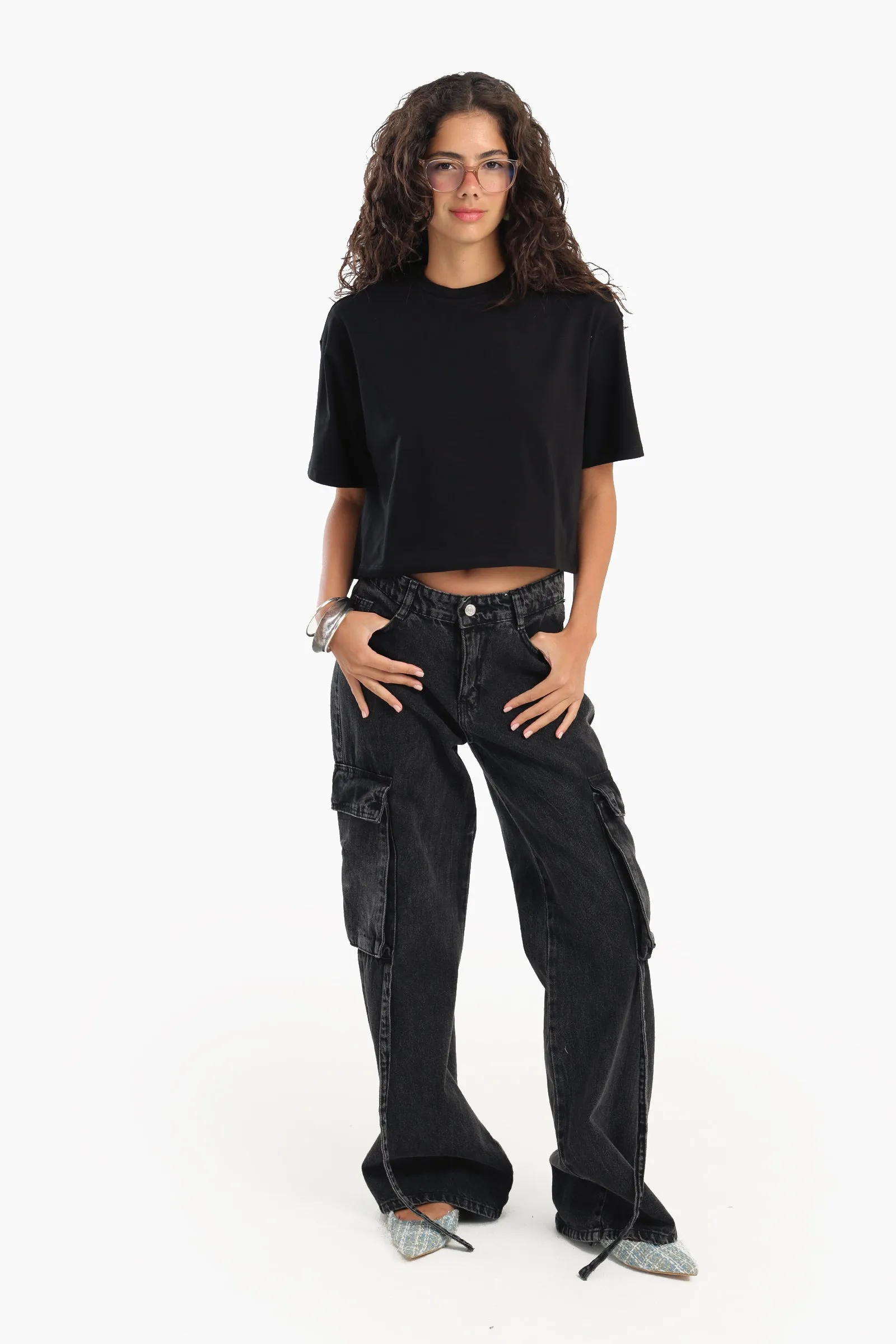 Plain Crop T-Shirt