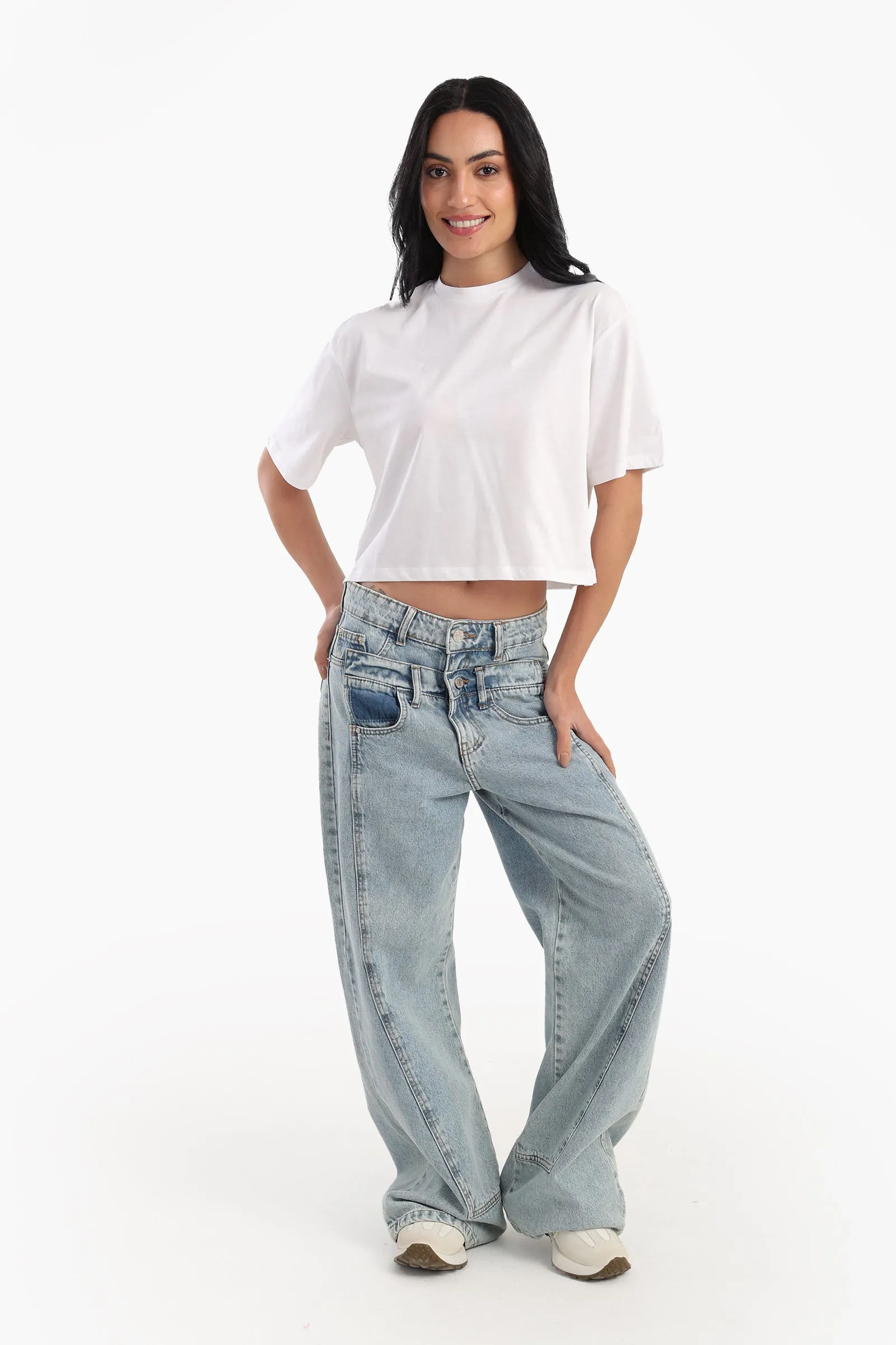Plain Crop T-Shirt