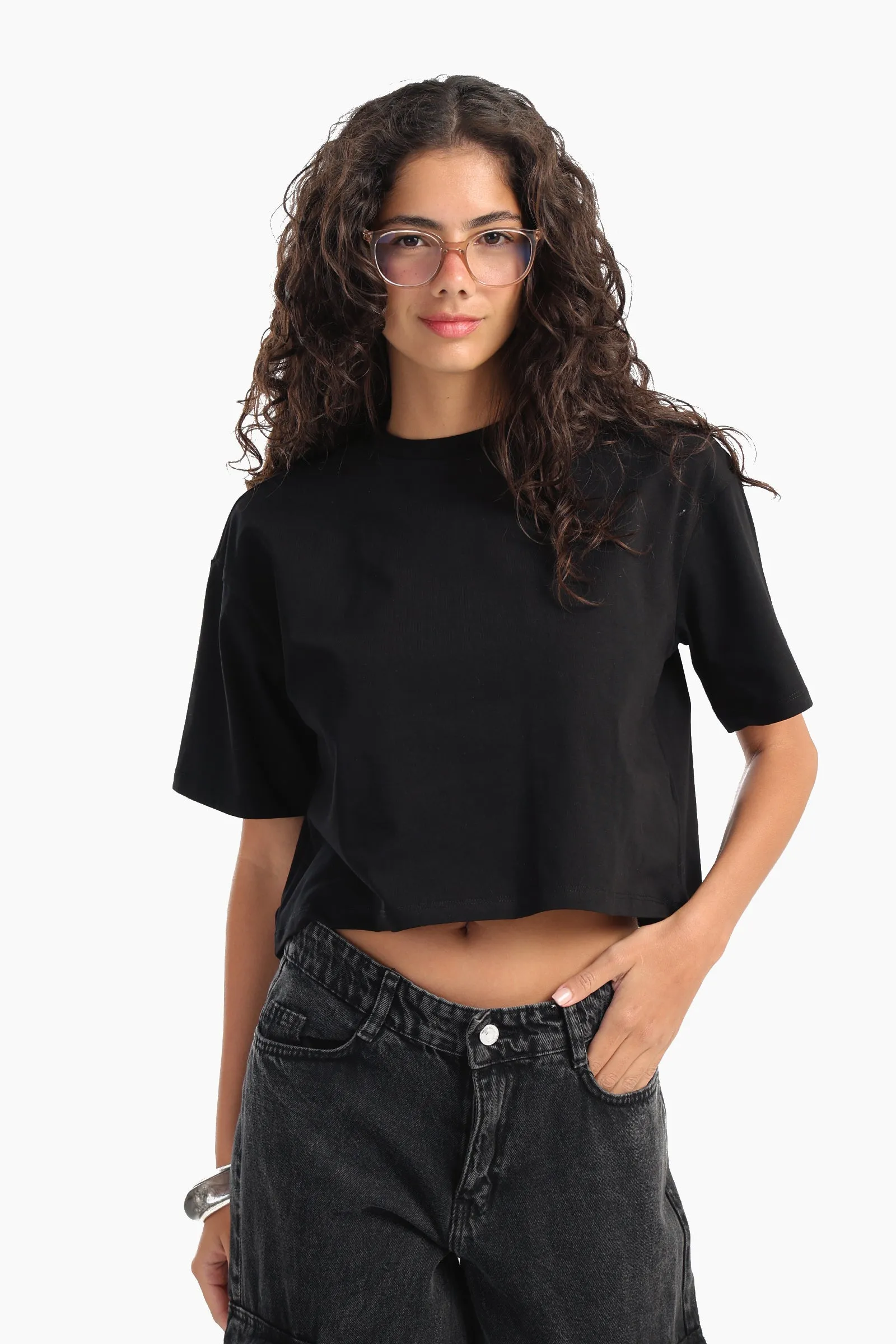Plain Crop T-Shirt