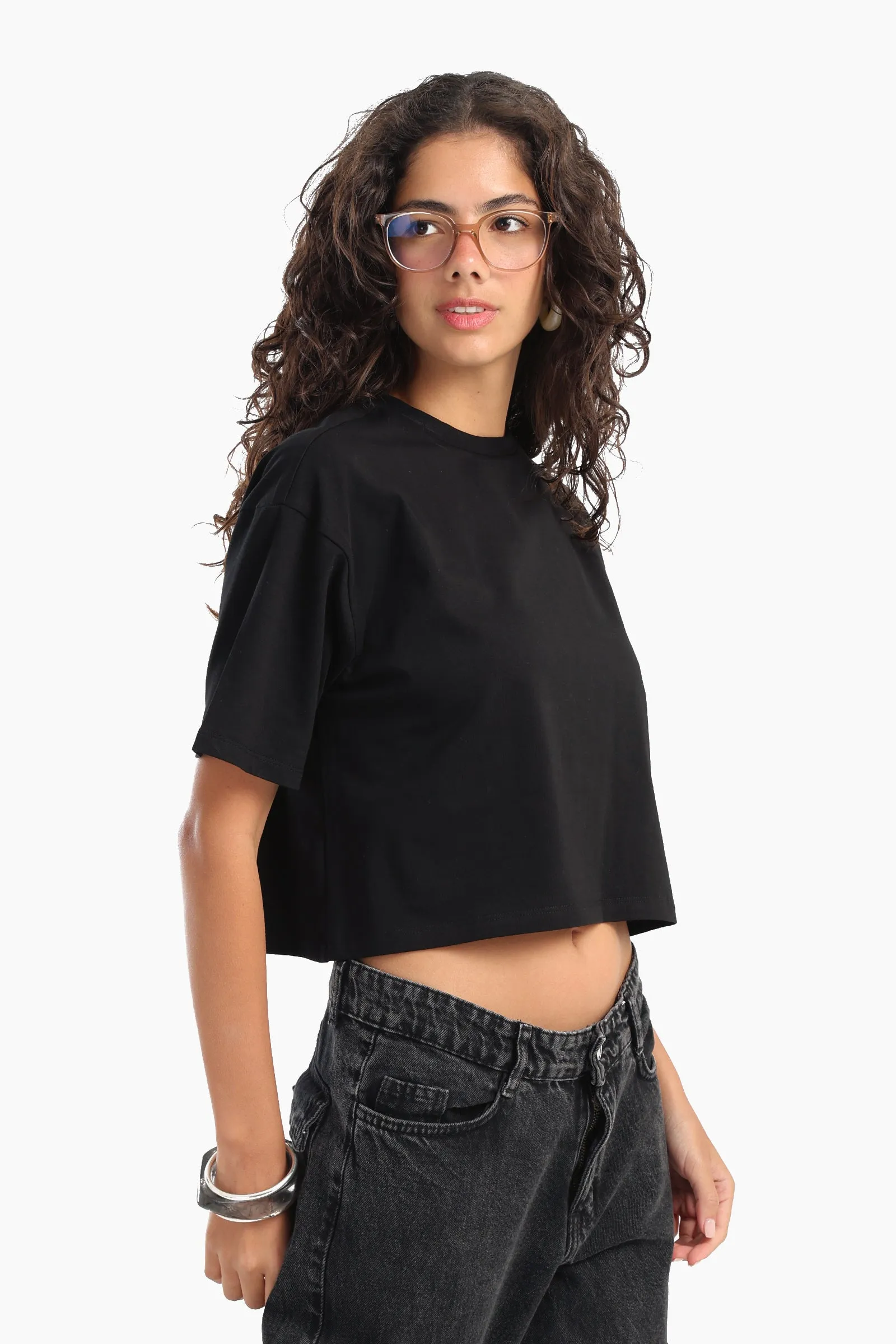 Plain Crop T-Shirt