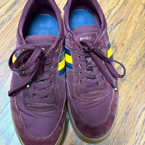 Polo Ralph Lauren Athletic Court VLC Sneakers Purple Men’s 11