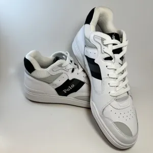 Polo Ralph Lauren Court Mid Pro Sneakers Men Size 11.5 Leather Shoes 17953 NWOBT