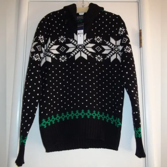 Polo Ralph Lauren Snowflake Shawl Collar Sweater