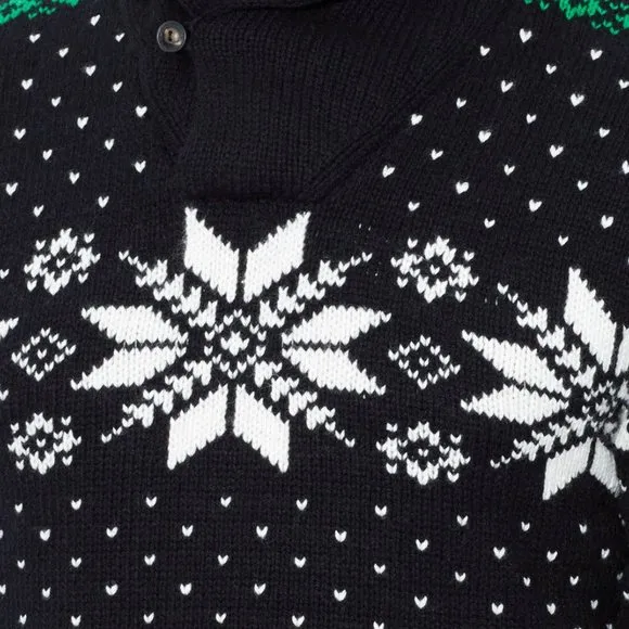 Polo Ralph Lauren Snowflake Shawl Collar Sweater