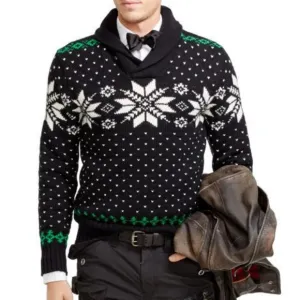 Polo Ralph Lauren Snowflake Shawl Collar Sweater
