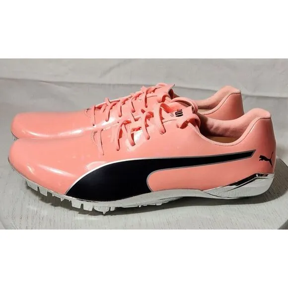 Puma EVOSPEED Electric ELEKTRO PEACH track shoes spikes 194475-02 Men 9 Women 11