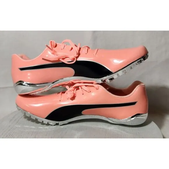 Puma EVOSPEED Electric ELEKTRO PEACH track shoes spikes 194475-02 Men 9 Women 11