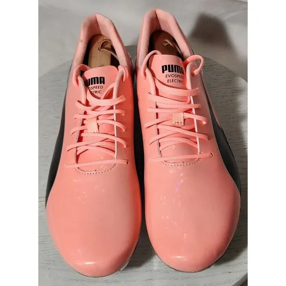 Puma EVOSPEED Electric ELEKTRO PEACH track shoes spikes 194475-02 Men 9 Women 11