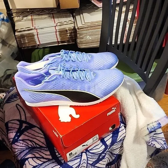 Puma Evospeed distant field and track shoes NIB