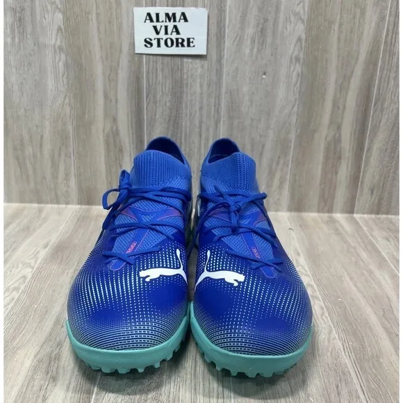 Puma Future 7 Match TT Turf Soccer Shoes Fuzionfit Blue 107937 01 Men’s Sz 10