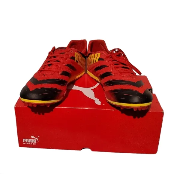 Puma Red/Yellow Track Shoes Men's Size 11 New In Box