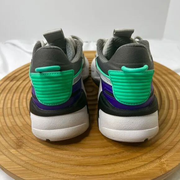 PUMA RS-X3 TRACKS UNISEX GRAY VIOLET SNEAKERS SIZE 6C