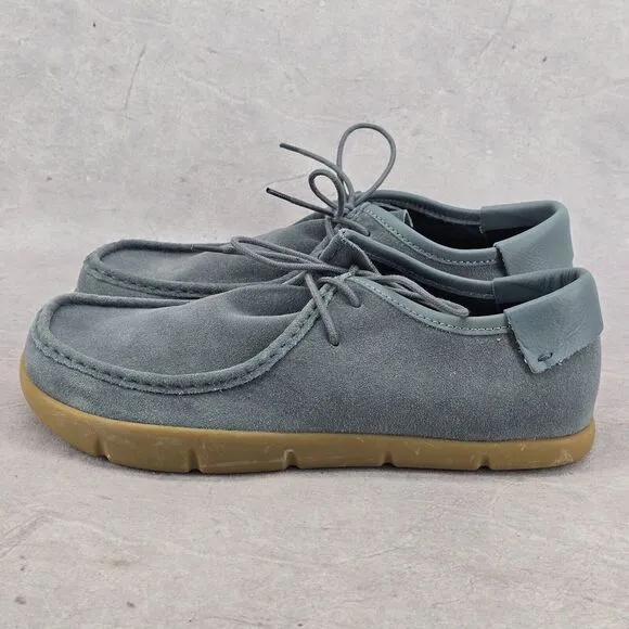 Rare Dead Stock‎ KALSO Earth Shoe Darby Mens  Negative Heel Denim Blue Size 11.5
