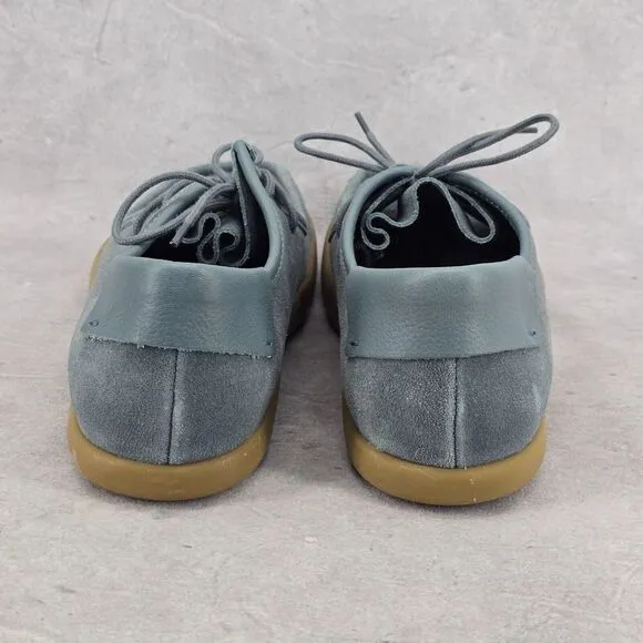 Rare Dead Stock‎ KALSO Earth Shoe Darby Mens  Negative Heel Denim Blue Size 11.5