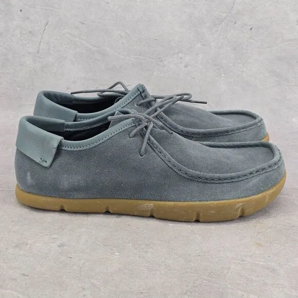 Rare Dead Stock‎ KALSO Earth Shoe Darby Mens  Negative Heel Denim Blue Size 11.5