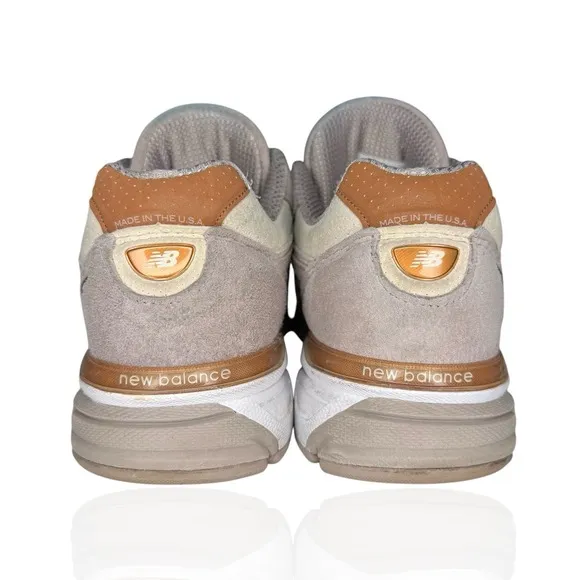 RARE New Balance 990v4 Women's Size‎ 9 Alabaster Suede Made In USA W990FA4