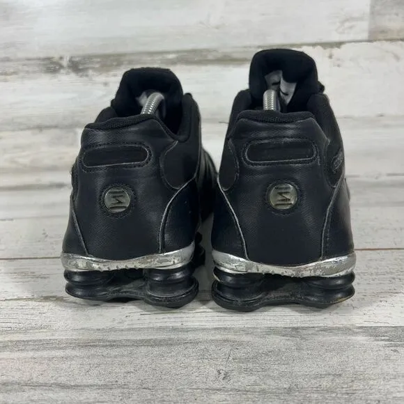 RARE Nike Men's Shox NZ PRM Triple Black Chrome Shoes‎ 536184-001 Size 11