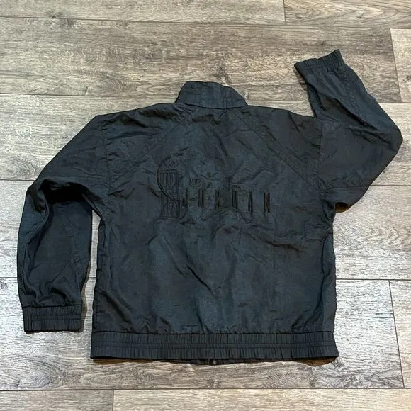 RARE! Vintage 1988 Jordan Black MVP Full Zip Jacket Boys Large Women's Medium