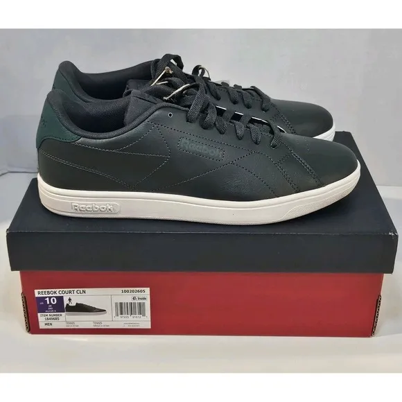 Reebok Court CLN Men's Tennis Shoes/Green-White / Size 10/New With Imperfect Box