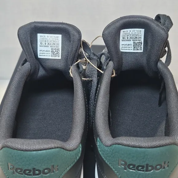 Reebok Court CLN Men's Tennis Shoes/Green-White / Size 10/New With Imperfect Box