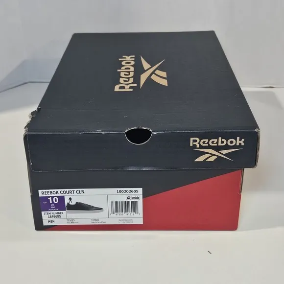 Reebok Court CLN Men's Tennis Shoes/Green-White / Size 10/New With Imperfect Box