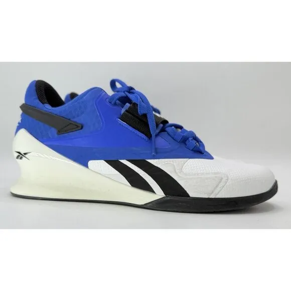 Reebok Men’s Legacy Lifter 2 White Court Blue FY3536 Size 9.5