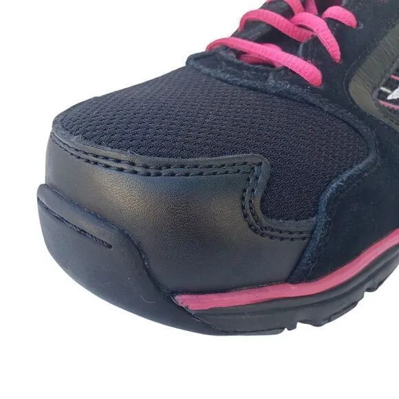 Reebok Men's Training‎ Sneakers Shoes Size 7.5 W Black Fuchsia Athletic Running
