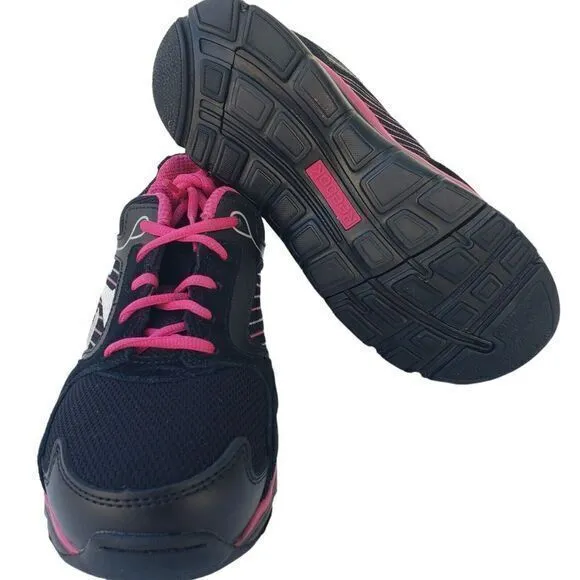 Reebok Men's Training‎ Sneakers Shoes Size 7.5 W Black Fuchsia Athletic Running