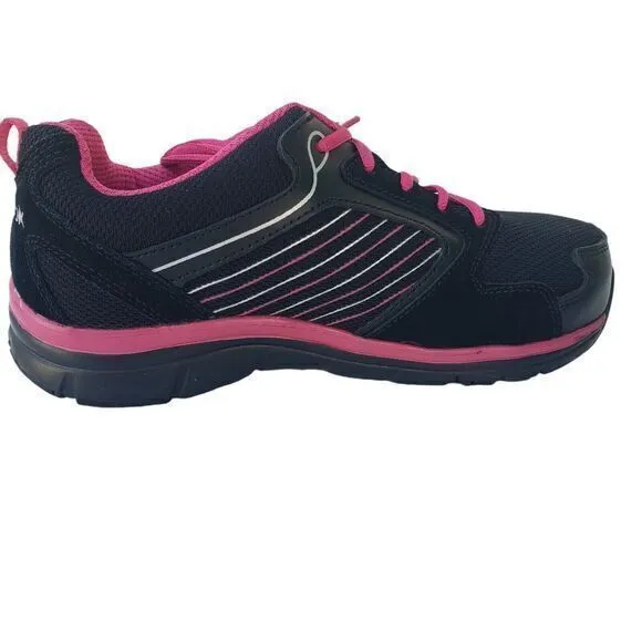 Reebok Men's Training‎ Sneakers Shoes Size 7.5 W Black Fuchsia Athletic Running
