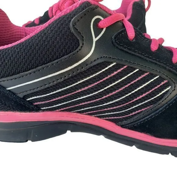 Reebok Men's Training‎ Sneakers Shoes Size 7.5 W Black Fuchsia Athletic Running