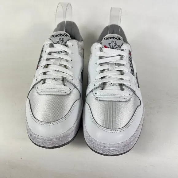Reebok Phase 1 Pro MU Men's 9 White Leather Lace Up Low Running Athletic Shoes