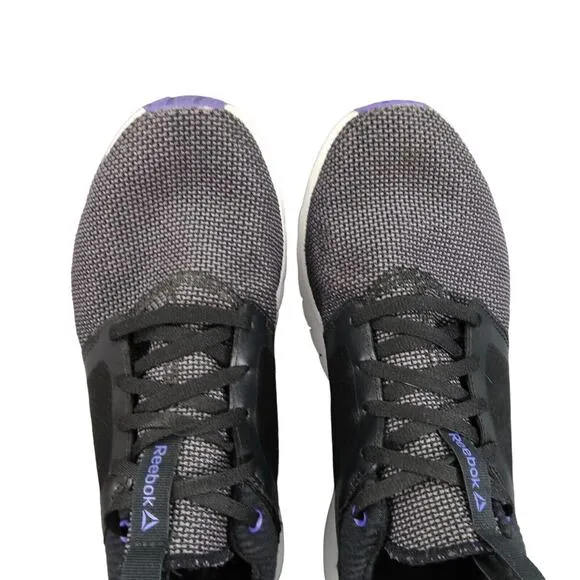 Reebok Shoes Womens 8 Sneakers Athletic Cross Trainers Print Athlux Shatr Black
