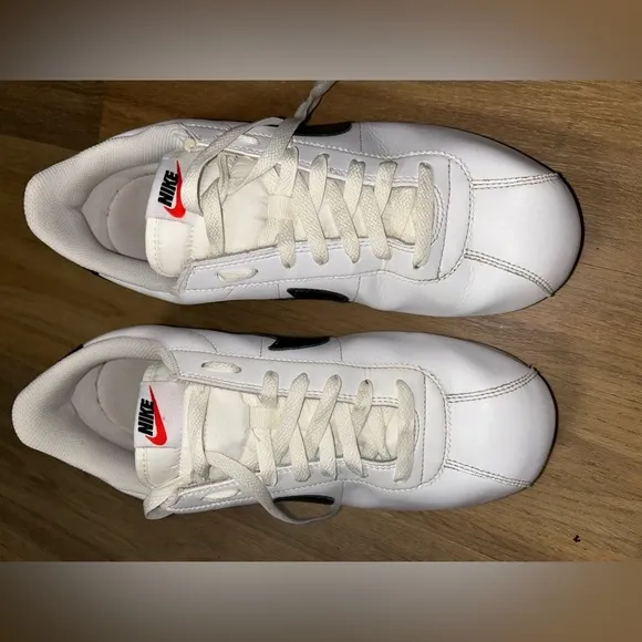Retro Nike Cortez sneaker with the iconic Swoosh logo,