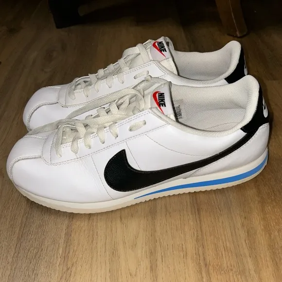 Retro Nike Cortez sneaker with the iconic Swoosh logo,