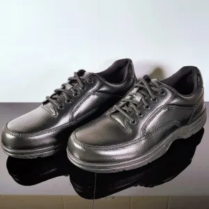 Rockport Men's Eureka Size 7‎ Black Leather Oxfords K71218 Lace-Up Shoes NEW