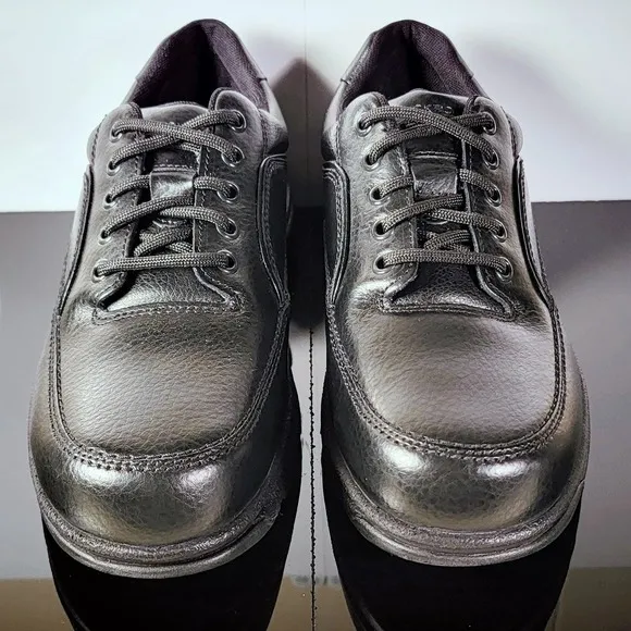 Rockport Men's Eureka Size 7‎ Black Leather Oxfords K71218 Lace-Up Shoes NEW