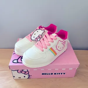 Sanrio Hello Kitty Kids White Rainbow Sneakers Shoes