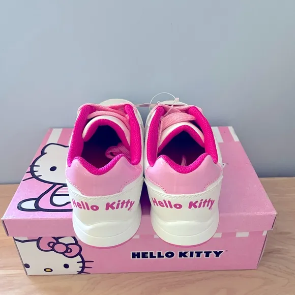 Sanrio Hello Kitty Kids White Rainbow Sneakers Shoes