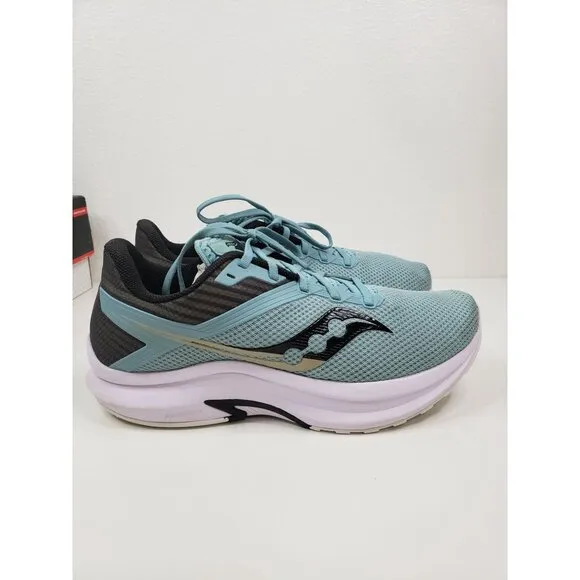 Saucony Men's Axon Running Shoes in Tide/Black - Size 10