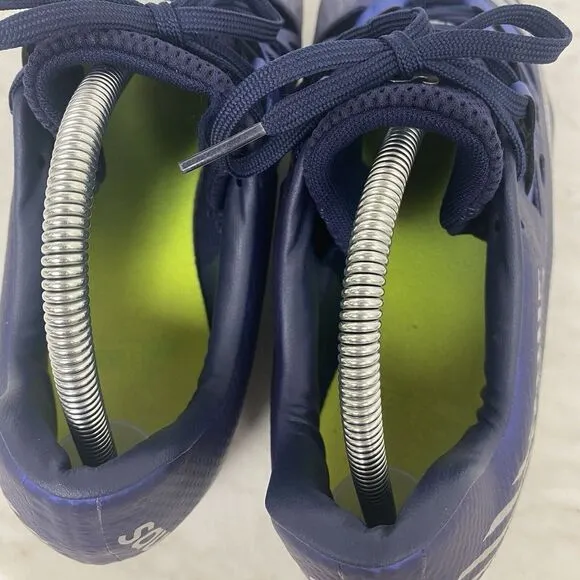 Saucony Mens Showdown‎ 4 Track Field Shoes Cleats Athletic Blue Size 11.5 W/ Key