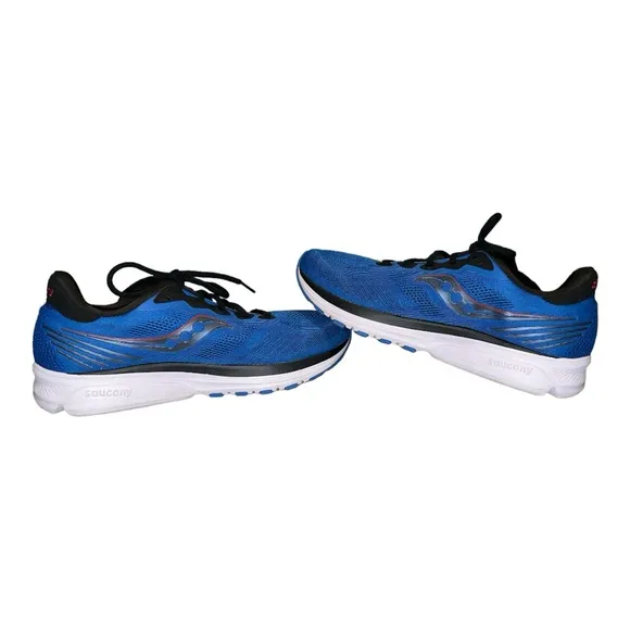 Saucony Ride 14 Men’s Running Shoes Size 10.5 Blue Black EUC