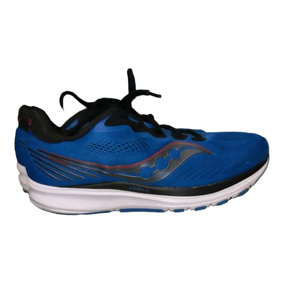 Saucony Ride 14 Men’s Running Shoes Size 10.5 Blue Black EUC