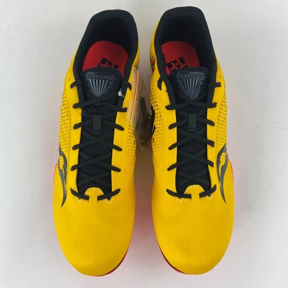 Saucony Spitfire 5 Vizigold Men's Track Spikes Shoes Yellow Black S29055-16