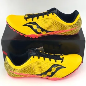 Saucony Spitfire 5 Vizigold Men's Track Spikes Shoes Yellow Black S29055-16